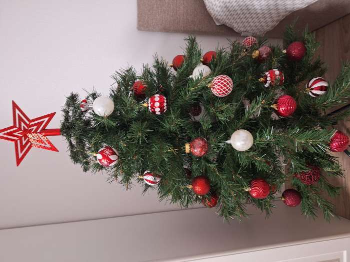 Фотография покупателя товара Ёлочные игрушки «Мелодия» ассорти люкс, шары новогодние, d=6 см, набор 24 шт., бело-красный - Фото 1