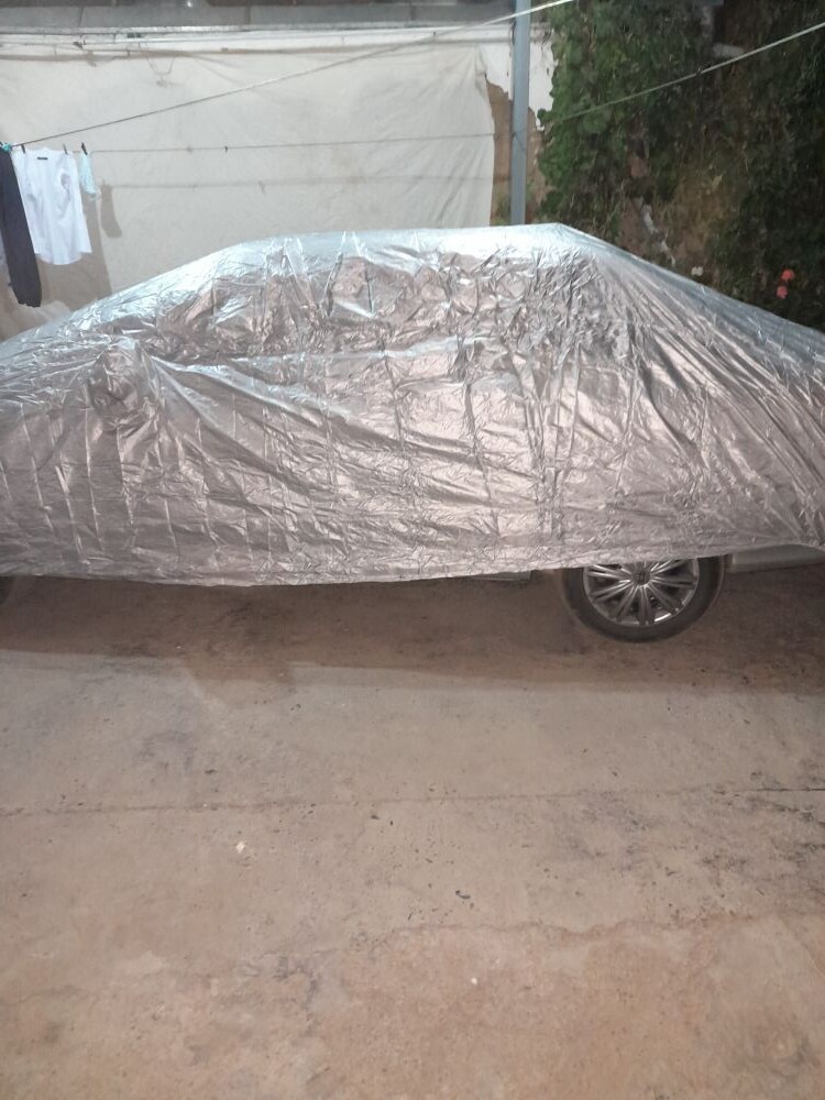 Фотография покупателя товара Тент автомобильный CARTAGE, водонепроницаемый, полиэстер, M, 430×165×120 см