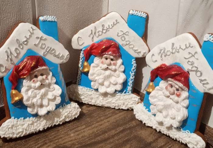 Фотография покупателя товара Молд для заливки новогодний «Санта», силикон, 8.2×7×1.5 см, розовый - Фото 1