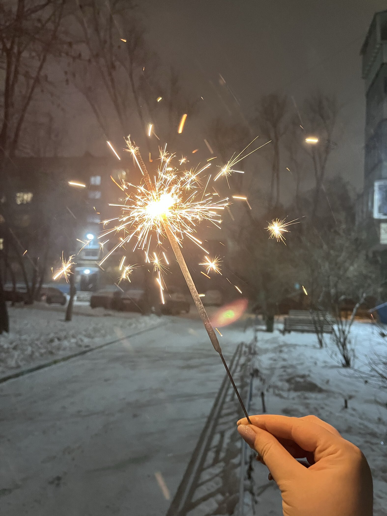 Фотография покупателя товара Бенгальские огни, 40 см, 3 штуки, «Новогодние», 80 сек - Фото 2