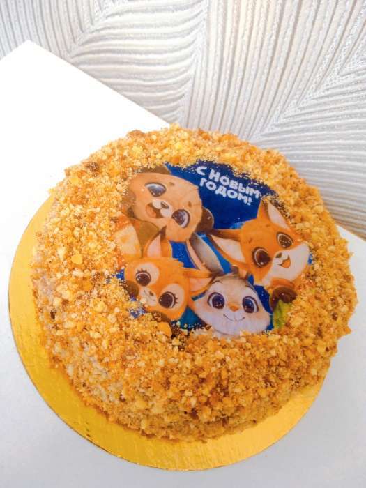 Фотография покупателя товара Вафельные картинки съедобные «С новым годом» для декора тортов и капкейков, 1 лист - Фото 1