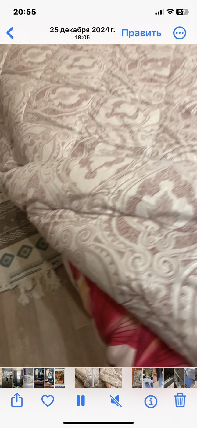 Фотография покупателя товара Одеяло зимнее ОВТ-15, 140х205см, шерсть верблюда,ткань тик, пэ100% - Фото 3