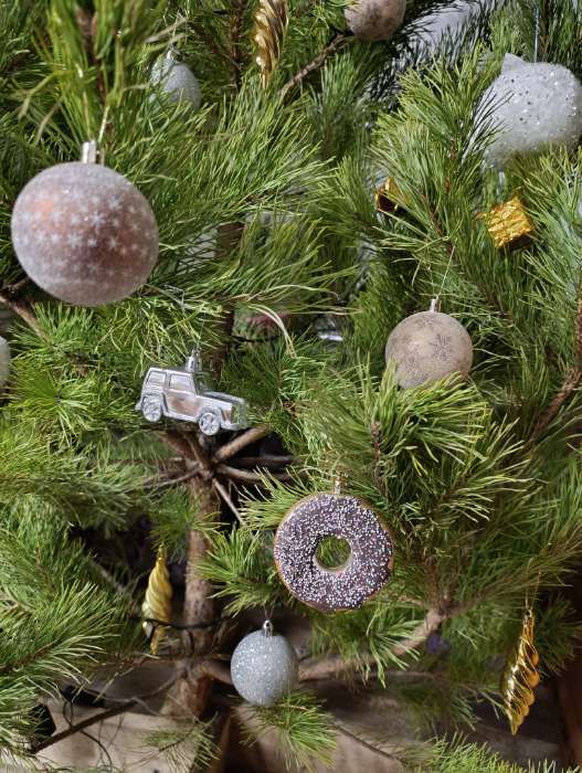 Фотография покупателя товара Ёлочные игрушки 3 шт. «Пончики» 2×8 см - Фото 2