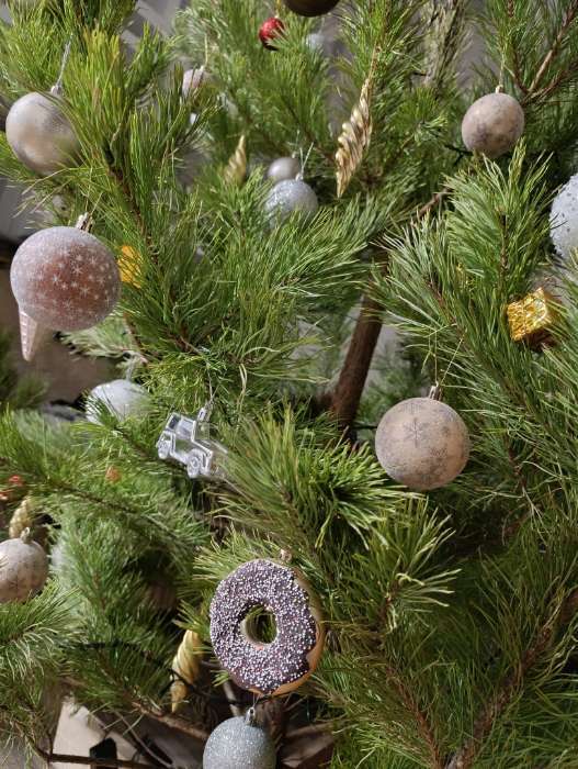 Фотография покупателя товара Ёлочные игрушки «Морозное утро», шары новогодние, d=10 см, набор 4 шт., коричневый - Фото 3