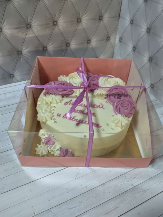 Фотография покупателя товара Коробка для 9 капкейков с окном, крафт, 25×25×10 см - Фото 7