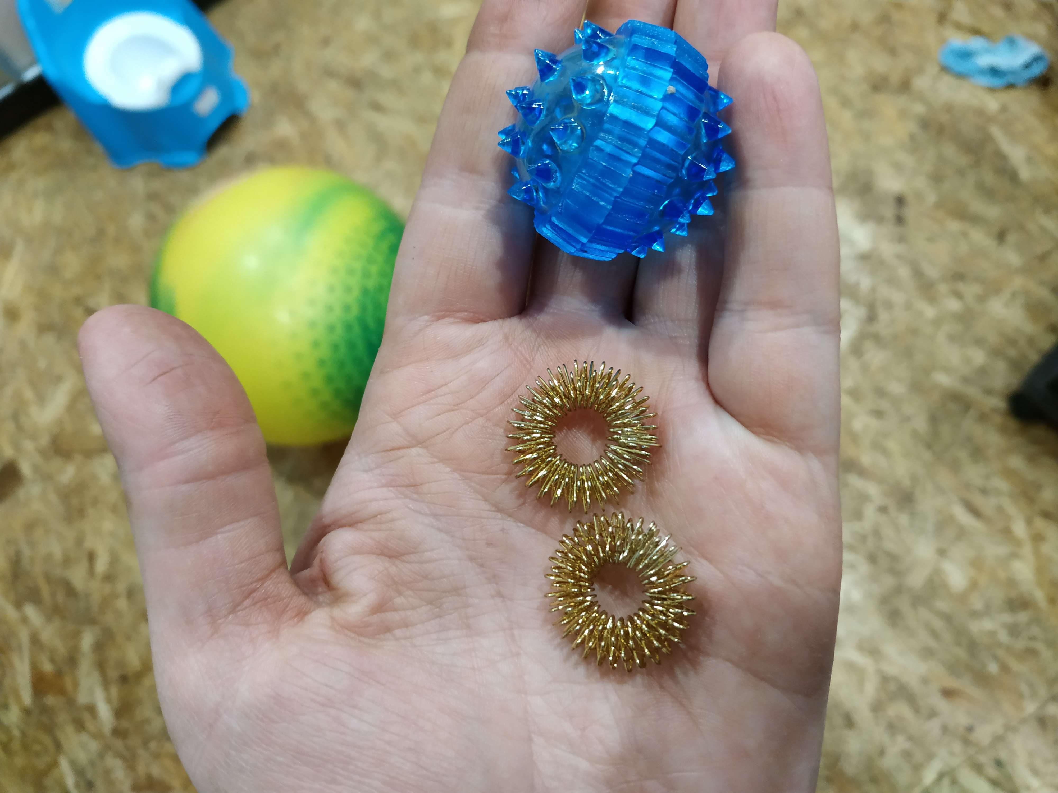 Фотография покупателя товара Массажёр «Су-джок», d = 3,5 см, с 2 кольцами, цвет синий - Фото 31