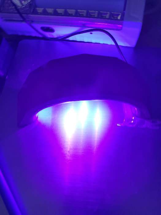 Фотография покупателя товара Лампа для гель-лака Luazon LUF-11, LED, 9 Вт, USB, 3 диода, фиолетовая - Фото 8
