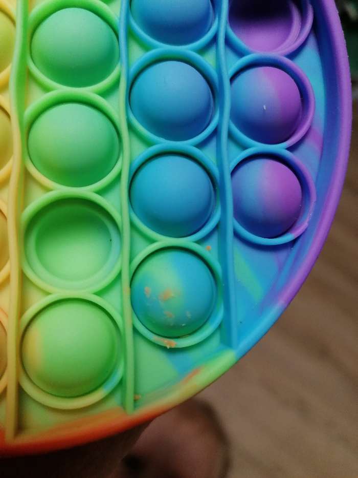 Фотография покупателя товара Антистресс игрушка «Вечная пупырка», круг, радуга