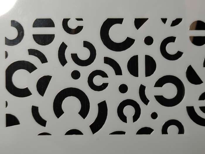 Фотография покупателя товара Трафарет фоновый пластик «Геометрия. Абстракция», 13×13 см - Фото 3