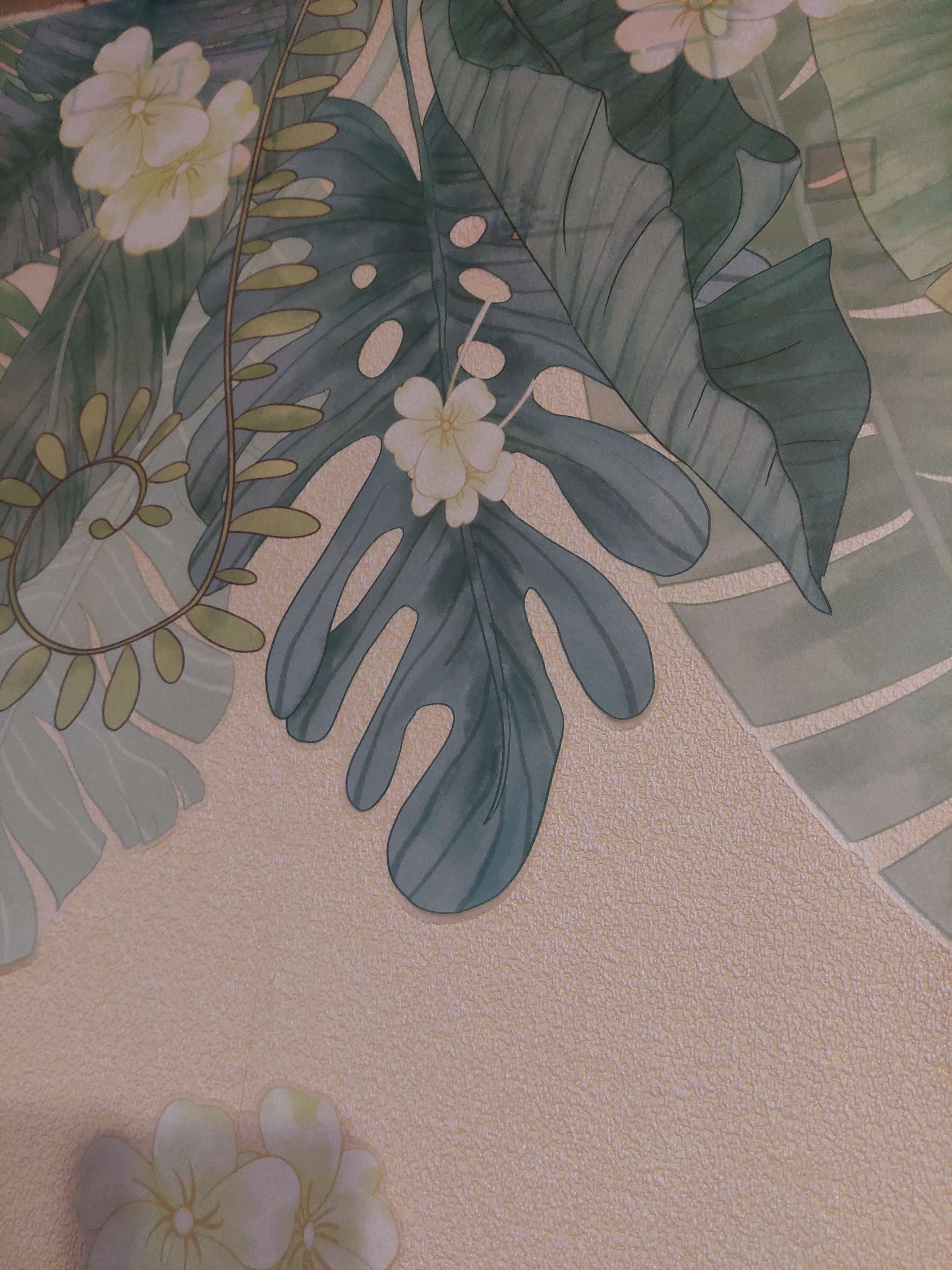 Фотография покупателя товара Наклейка интерьерная цветная «Тукан в пальмовых листьях», 60×90 см - Фото 2