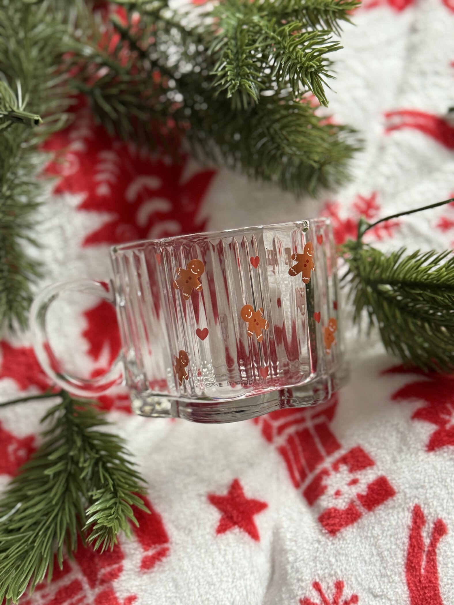 Фотография покупателя товара Кружка стеклянная «Барашки», 260 мл - Фото 2