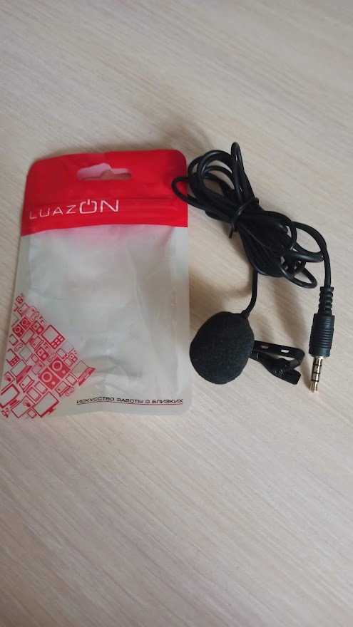 Фотография покупателя товара Микрофон на прищепке G-101, 100-16000 Гц, -32 дБ, 2.2 кОм, Jack 3.5 мм, 1.5 м, черный - Фото 1