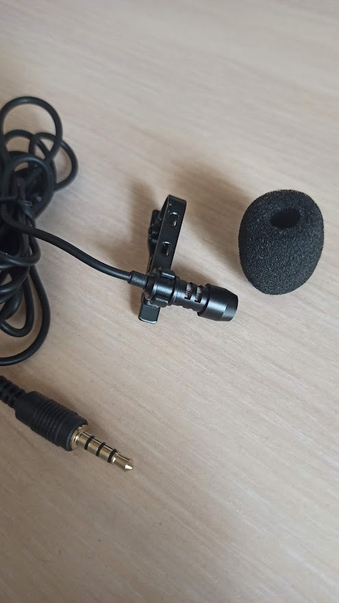 Фотография покупателя товара Микрофон на прищепке G-101, 100-16000 Гц, -32 дБ, 2.2 кОм, Jack 3.5 мм, 1.5 м, черный - Фото 2