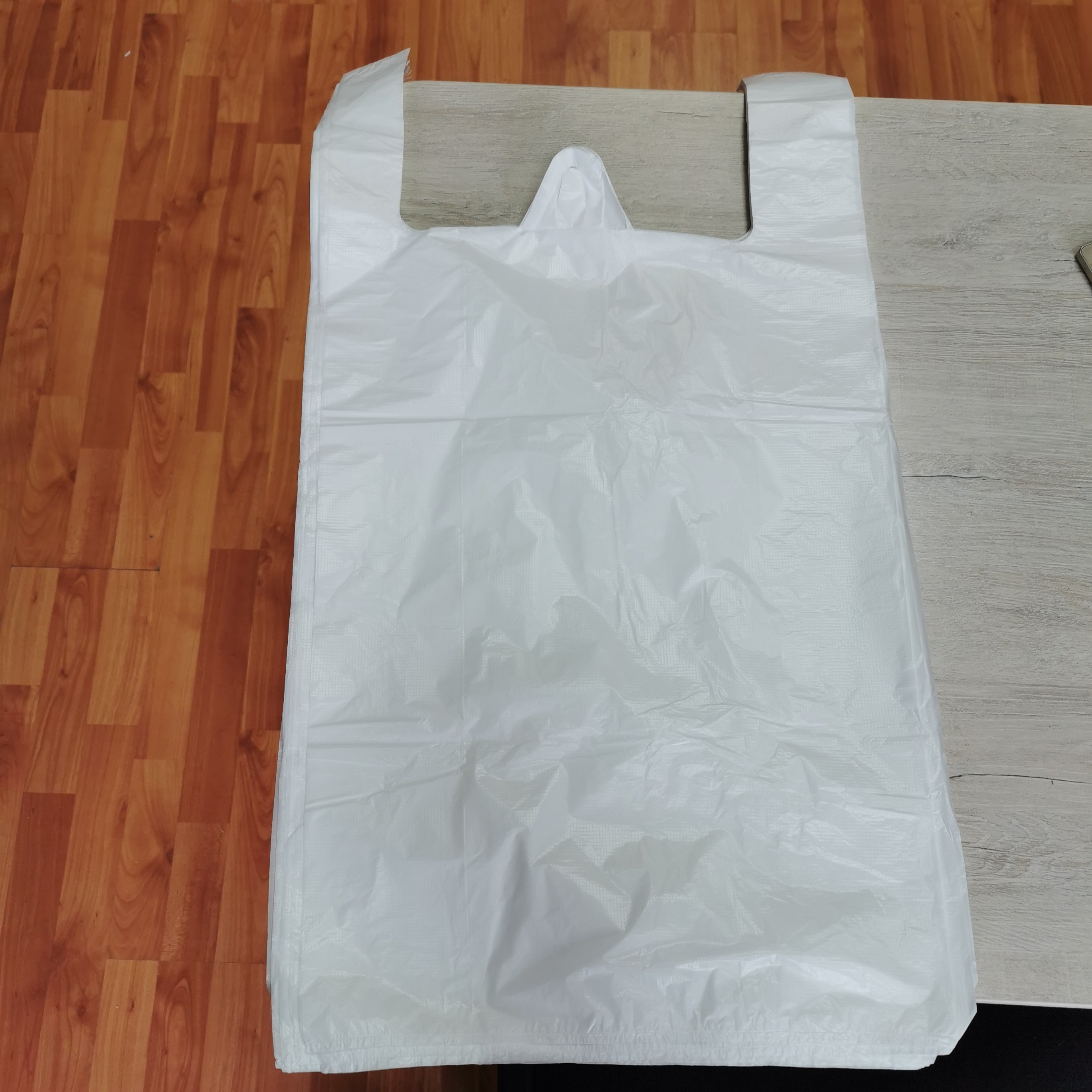 Фотография покупателя товара Пакет "Белый" полиэтиленовый, майка, 38 х 70 см, 13 мкм