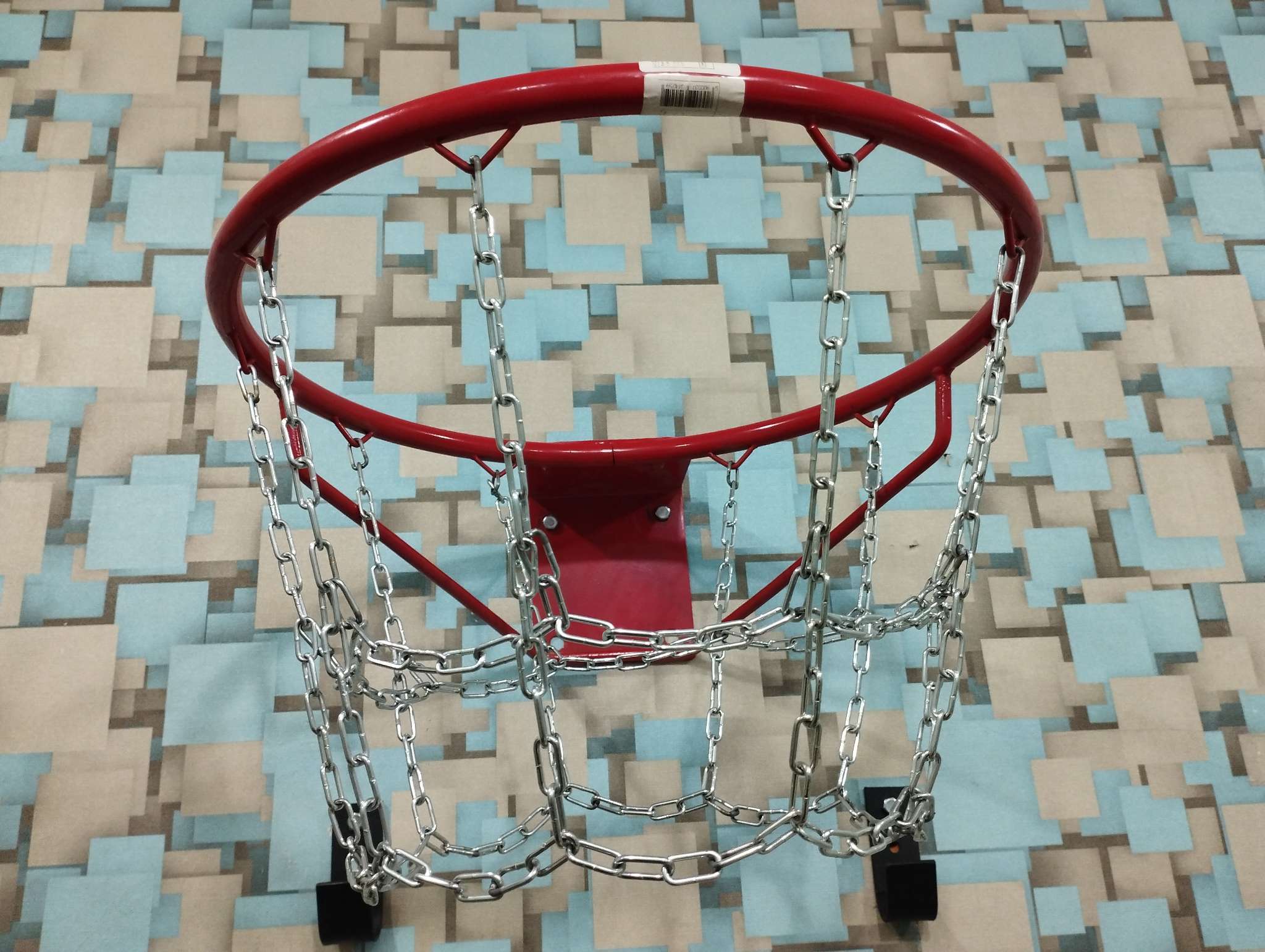 Фотография покупателя товара Корзина баскетбольная №7, d=450 мм, стандартная, с цепью - Фото 1