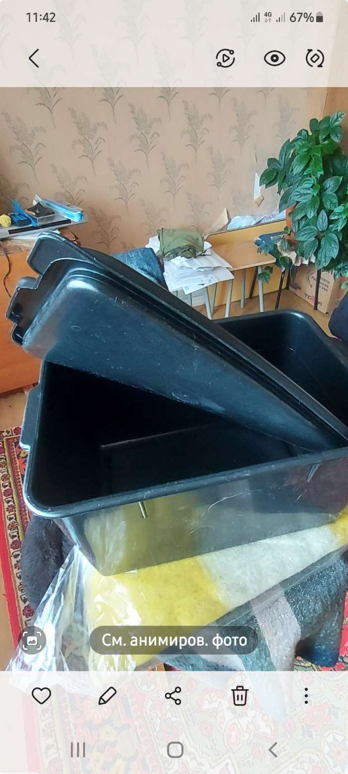 Фотография покупателя товара Контейнер для хранения с герметичной крышкой, 18 л, 36,5×26×25 см, цвет чёрный - Фото 5