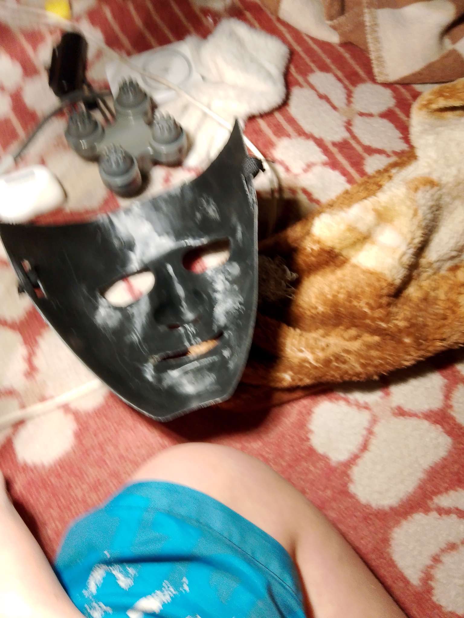 Фотография покупателя товара Карнавальная маска «Лицо», 19×16 см, чёрная - Фото 3