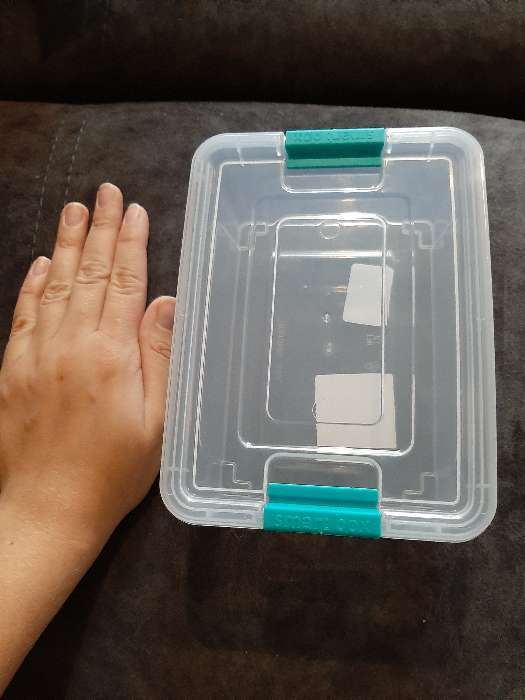 Фотография покупателя товара Контейнер для хранения с крышкой Smart Box, 2,5 л, 24,5×15,5×10 см, цвет прозрачно-бирюзовый - Фото 7