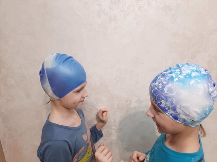 Фотография покупателя товара Шапочка для плавания взрослая ONLYTOP Swim, силиконовая, обхват 54-60 см, цвета МИКС - Фото 1