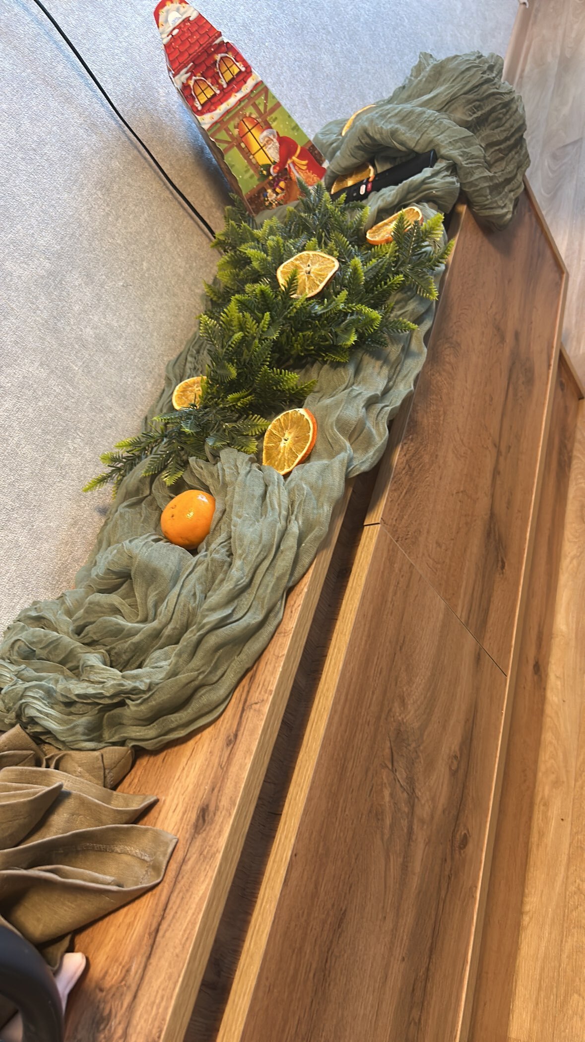 Фотография покупателя товара Ветка декоративная новогодняя, 62 см - Фото 4