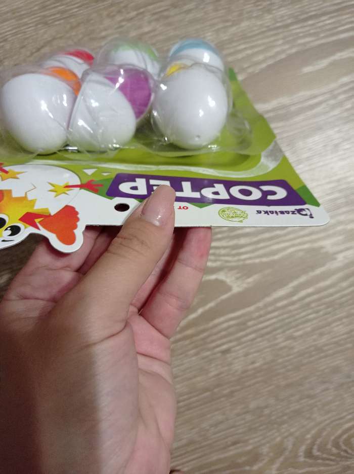 Фотография покупателя товара Сортер «Яйца», 6 цветов и геометрических фигур, МИКС - Фото 6