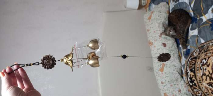 Фотография покупателя товара Музыка ветра «Солнце», 3 колокольчика, 35 см - Фото 3