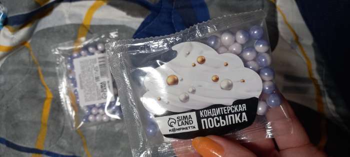 Фотография покупателя товара УЦЕНКА Кондитерская посыпка "Красный бархат" №112, 50 гр - Фото 1
