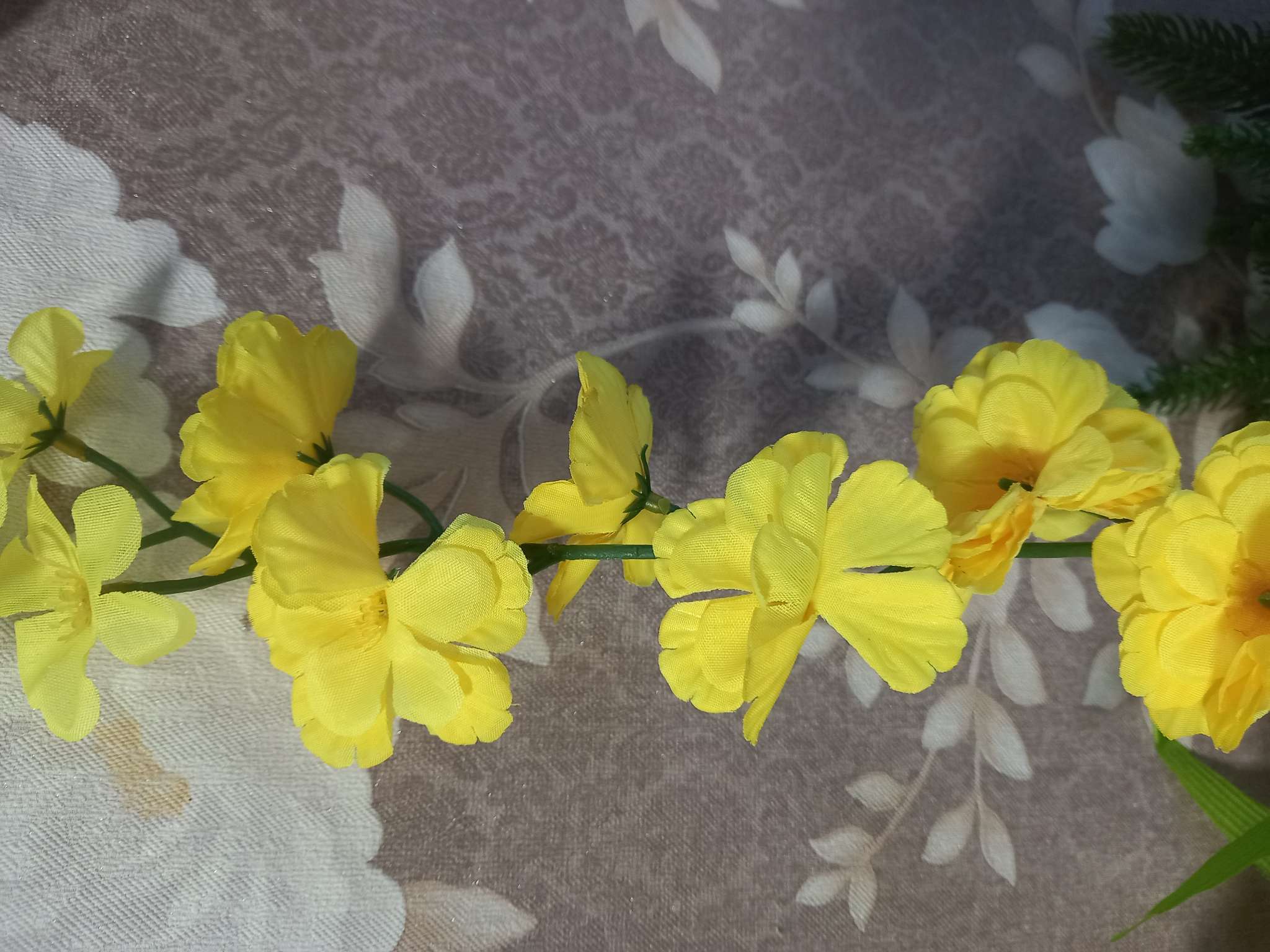 Фотография покупателя товара Цветы искусственные «Веточка сакуры», h=70 см, жёлтые - Фото 1