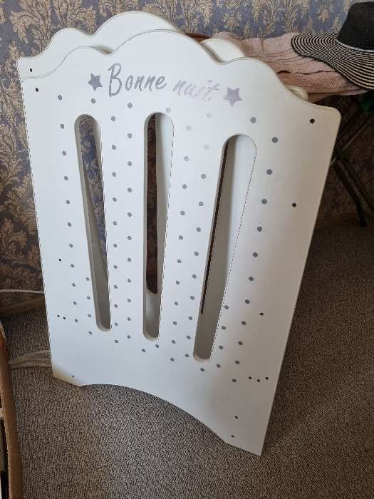 Фотография покупателя товара Кровать детская BONNE маятник с ящиком  (белый) (1200х600)