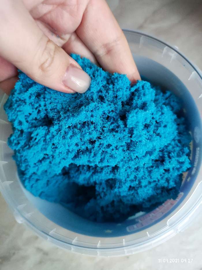 Фотография покупателя товара Кинетический песок 0,7 кг, синий