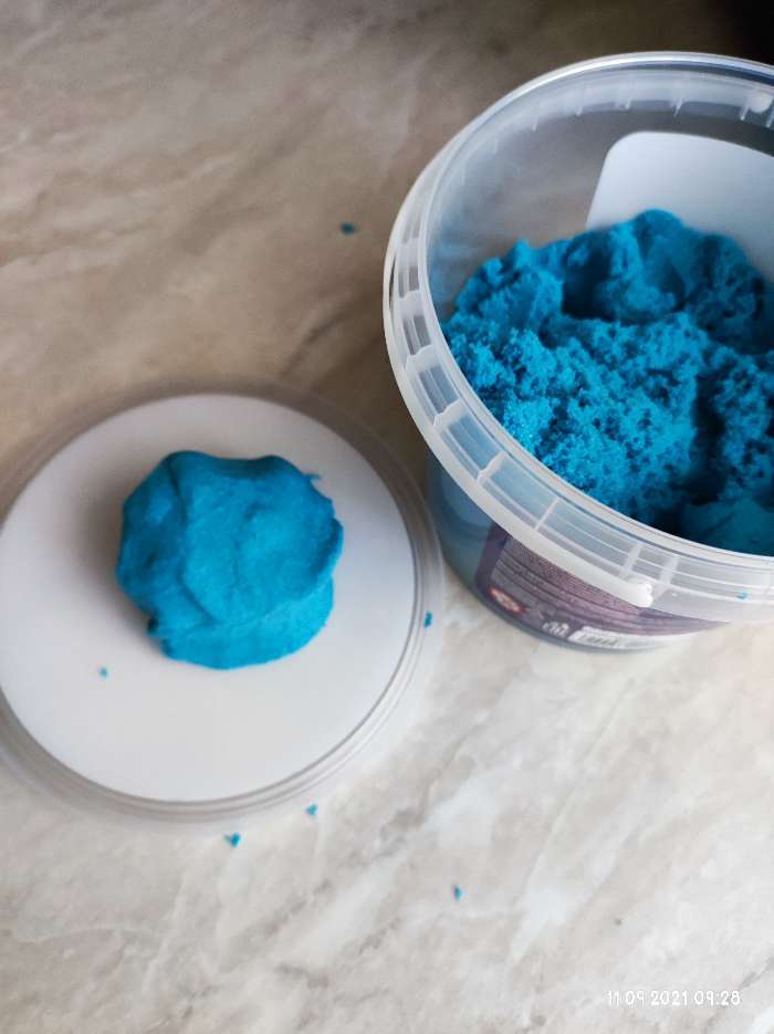 Фотография покупателя товара Кинетический песок 0,7 кг, синий