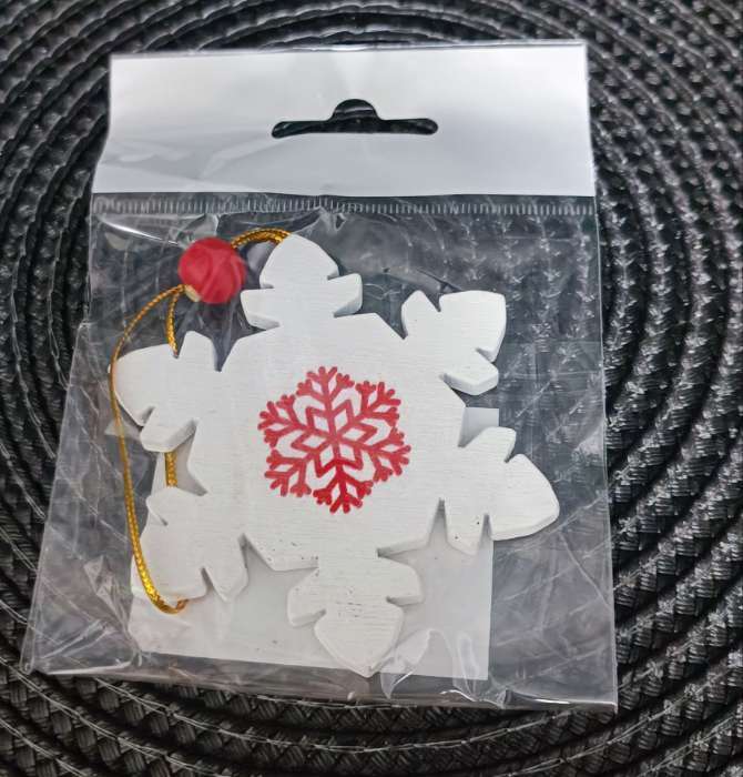 Фотография покупателя товара Елочная игрушка «Снежинка», МИКС - Фото 1