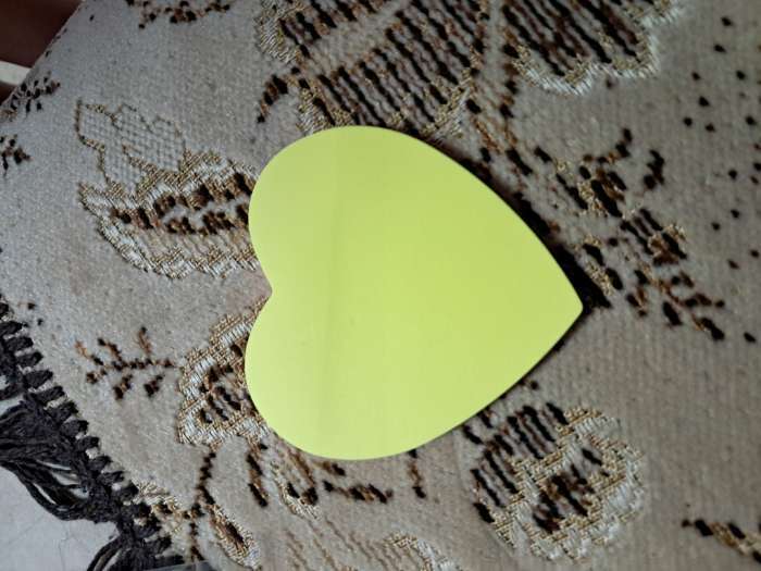 Фотография покупателя товара Блок с липким краем, «Сердце» 50 листов, флуоресцентные 5 цветов - Фото 3