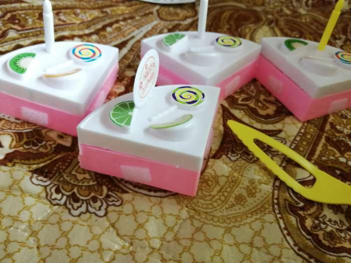 Фотография покупателя товара Игровой набор для резки «Мини тортик» с аксессуарами, МИКС - Фото 4