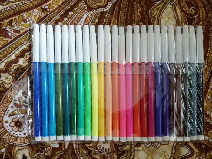 Фотография покупателя товара Фломастеры 24 Calligrata, невентилируемый колпачок - Фото 2