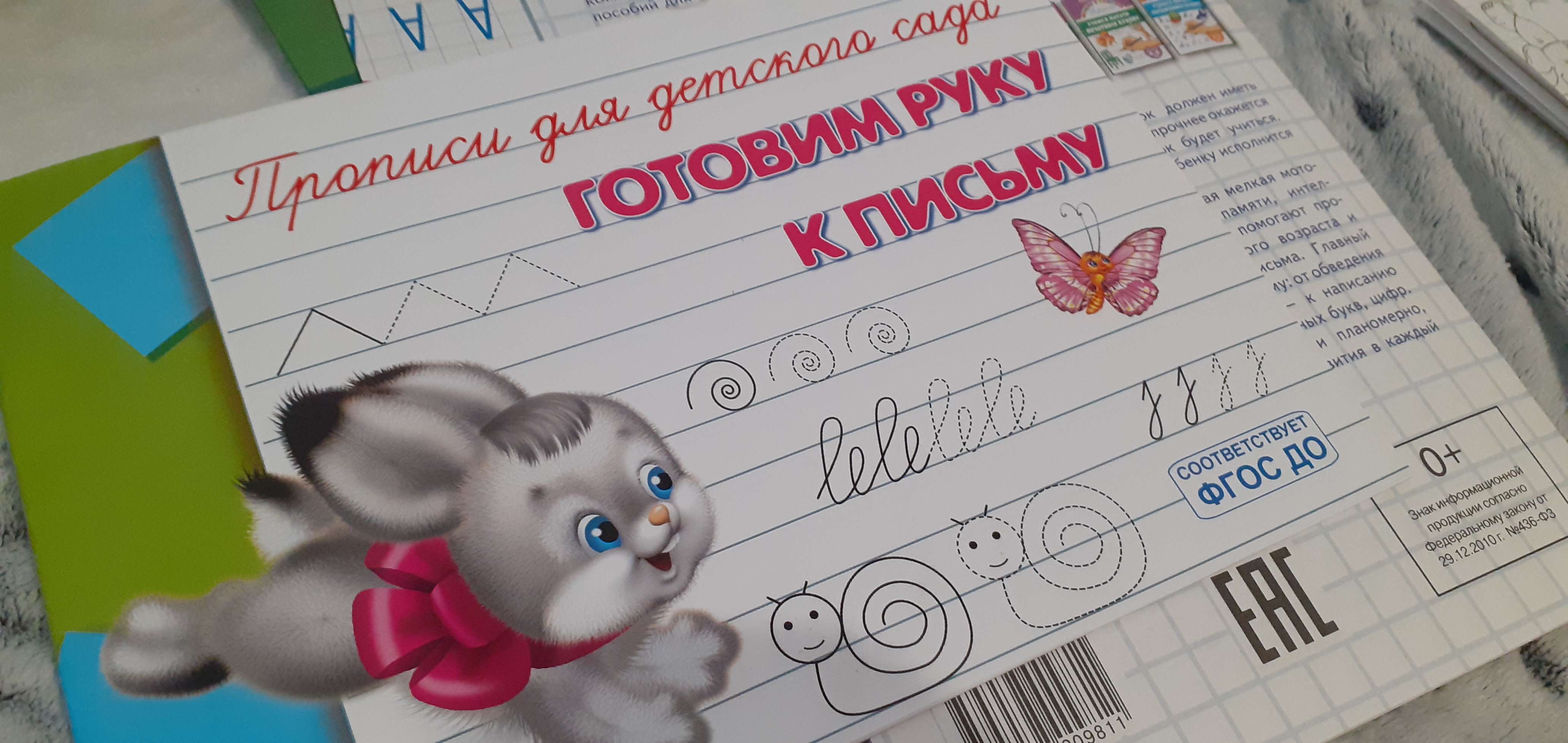 Фотография покупателя товара Пропись-раскраска для детского сада «Готовим руку к письму»