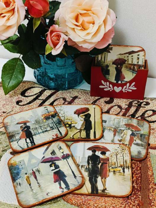 Фотография покупателя товара Декупажная карта "Влюбленные" плотность 45г/м2, формат А4 - Фото 1