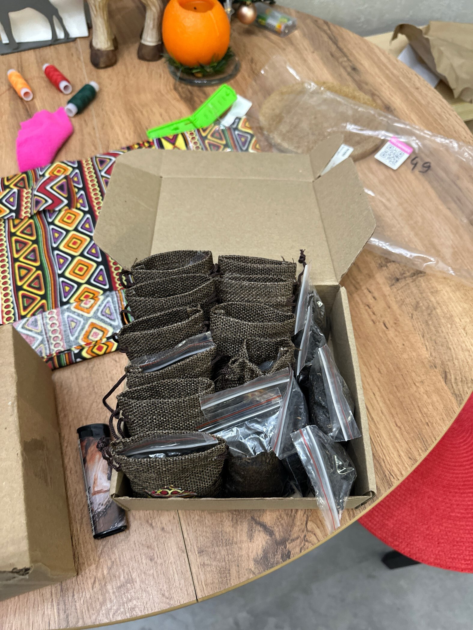 Фотография покупателя товара Холщовый мешочек для украшений, подарков и трав, текстиль «Эко», бежевый, 7×9 см - Фото 1