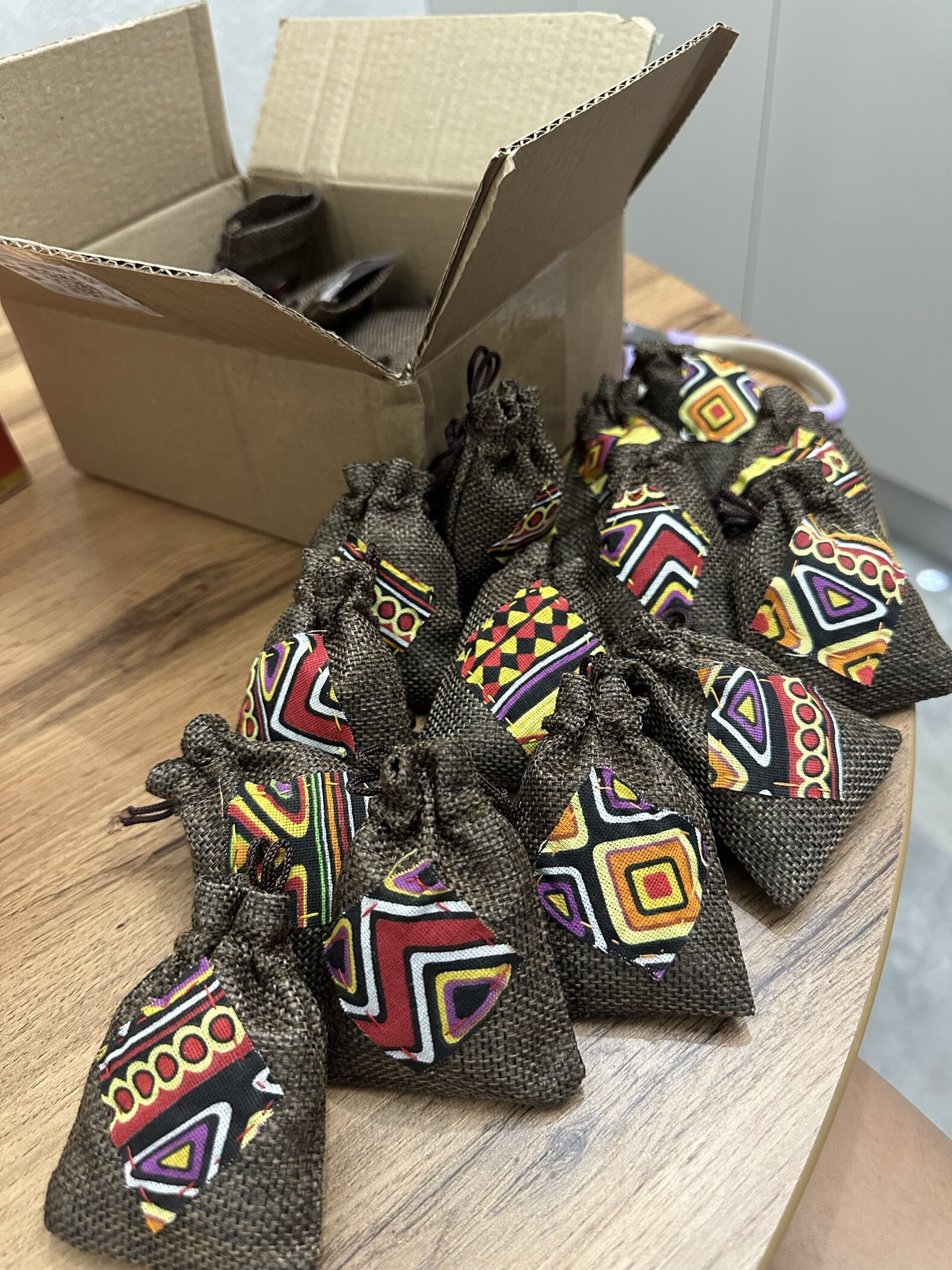 Фотография покупателя товара Холщовый мешочек для украшений, подарков и трав, текстиль «Эко», бежевый, 7×9 см - Фото 3