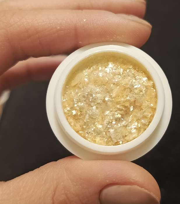 Фотография покупателя товара Опаловая пудра для декора ногтей, в баночке, розовая - Фото 1