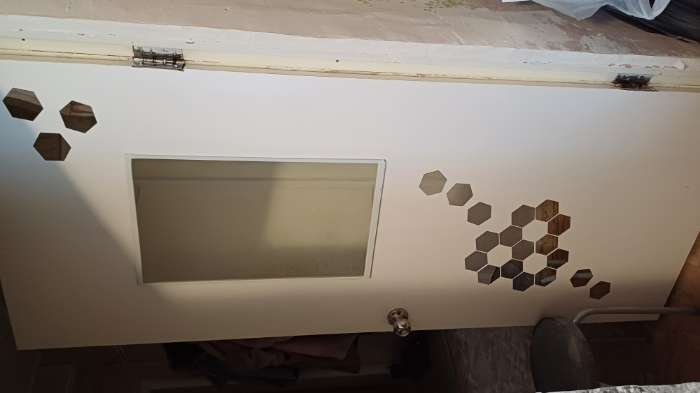 Фотография покупателя товара Зеркало настенное «Соты», на клеевой основе, акриловое, 21 шт., 8×7 см - Фото 10