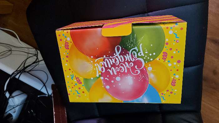 Фотография покупателя товара Коробка‒пенал, упаковка подарочная, «Яркий День Рождения», 22 х 15 х 10 см - Фото 5