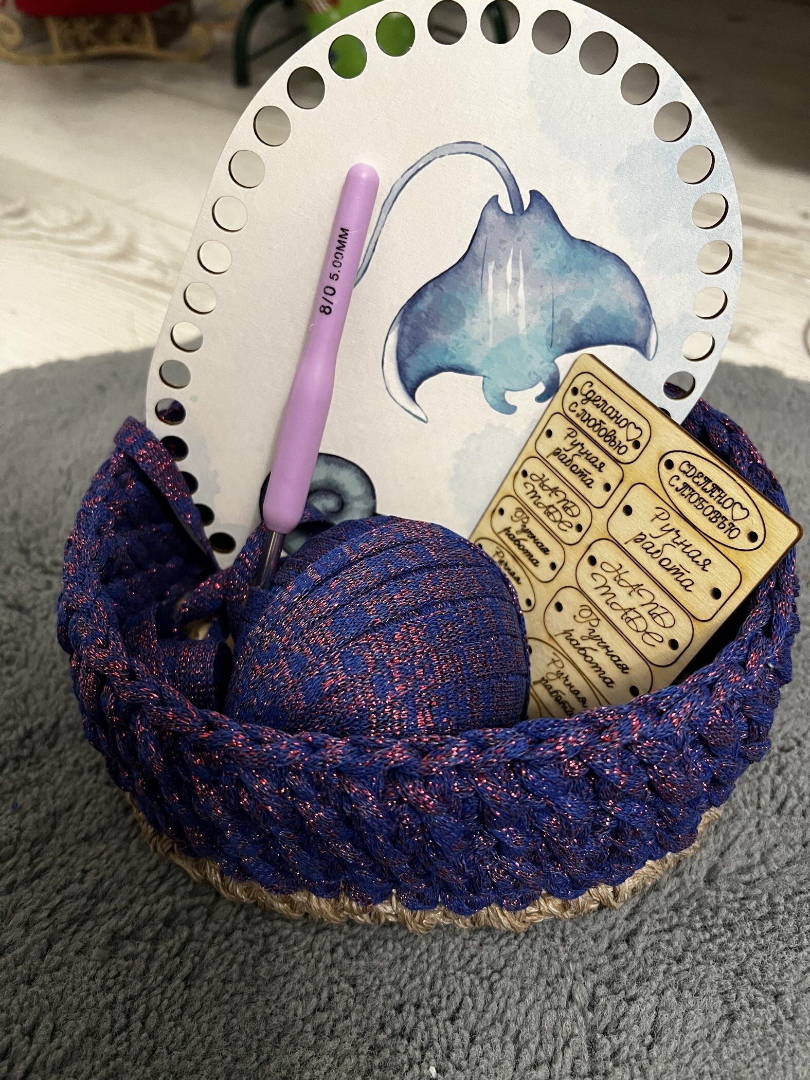 Фотография покупателя товара Трикотажная пряжа "Риббон" с люрексом 85м/170±5 гр (Кофе, люрекс: Серебро) - Фото 14