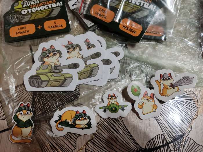 Фотография покупателя товара Стикеры бумажные «8 марта», 20 л, 5 наклеек - Фото 2