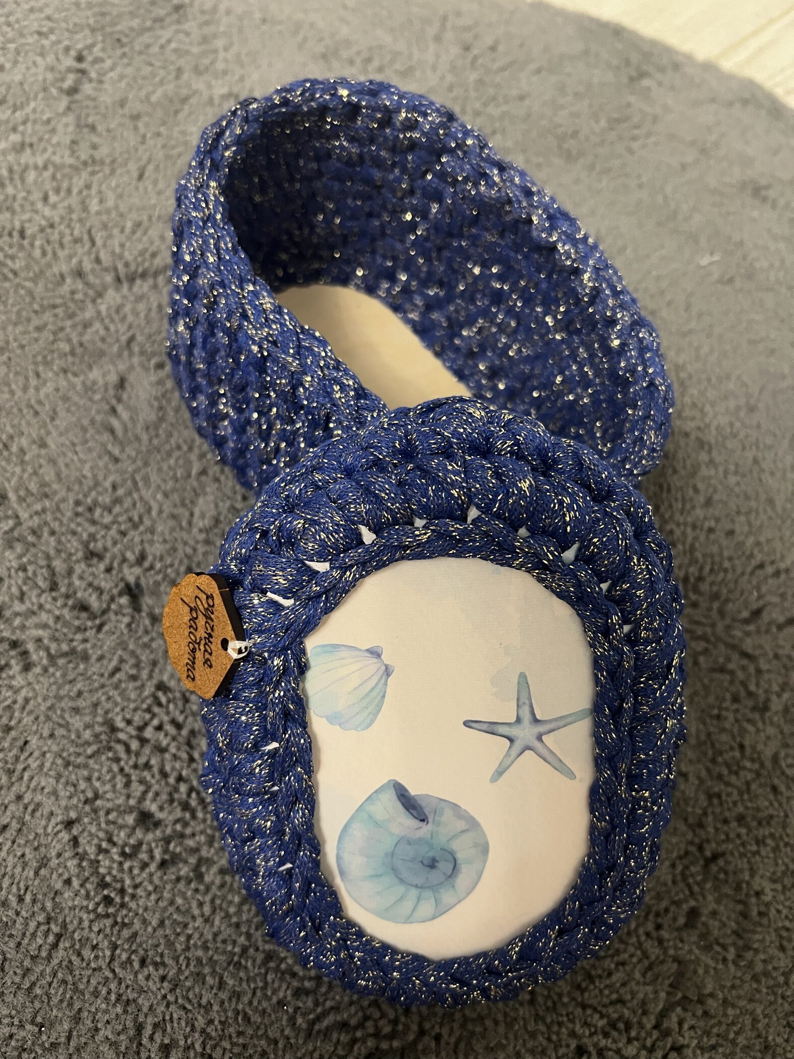 Фотография покупателя товара Трикотажная пряжа "Риббон" с люрексом 85м/170±5 гр (Кофе, люрекс: Серебро) - Фото 9