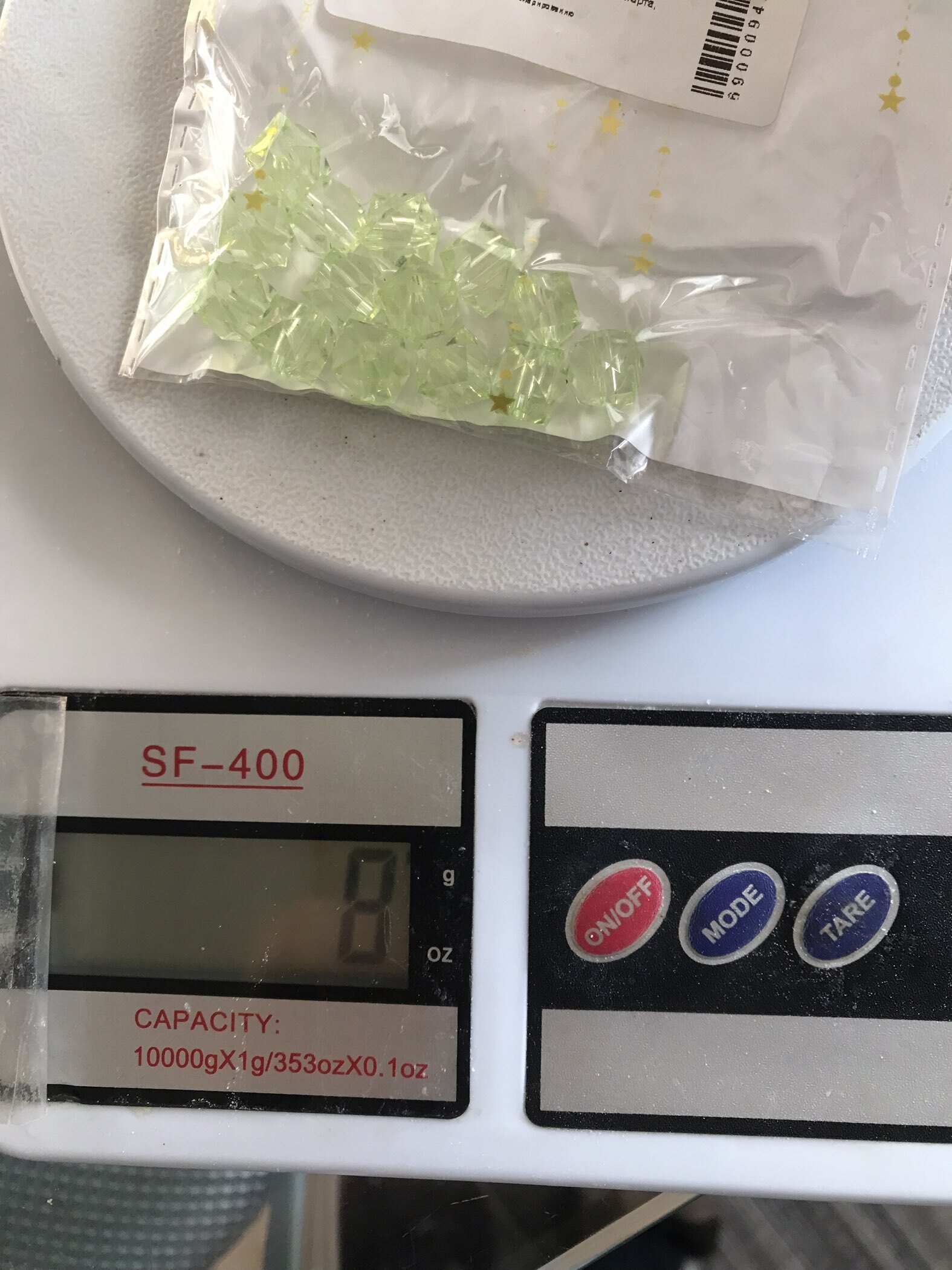 Фотография покупателя товара Бусины пластик «Кристалл многогранник. Бледно-зелёный», прозрачный, набор 20 г, 1×1×1 см - Фото 17