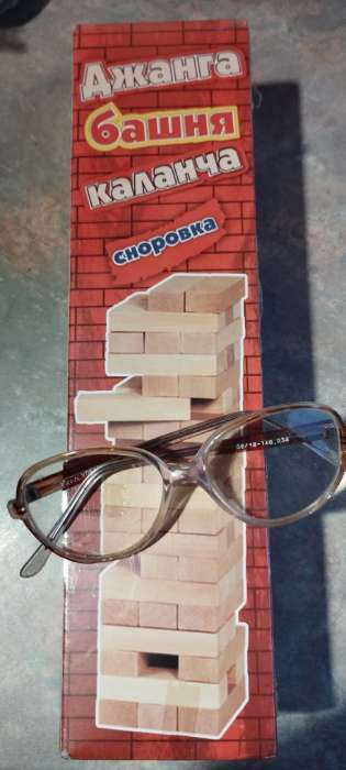 Фотография покупателя товара Падающая башня дженга, настольная игра "Каланча", 54 бруска, 30х8 см, брусок 7.5х2.5х1.5 см - Фото 1