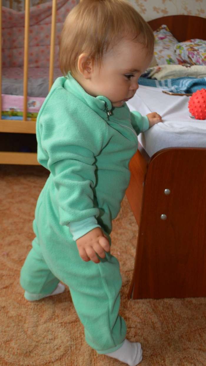 Фотография покупателя товара Комбинезон детский детский, цвет мятный, рост 74-80 см - Фото 11