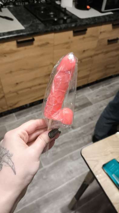 Фотография покупателя товара Леденец на палочке XXL «Тренажер», вкус: клубника, 120 г. (18+) - Фото 1