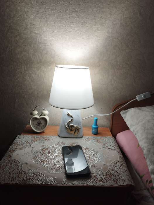 Фотография покупателя товара Настольная лампа «Слон» Е14 40 Вт бежевый 20×20×32 см - Фото 1